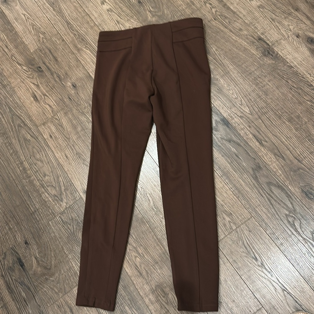 ND New Directions Chocolate Brown Leggings Pull-On Pants w Stretch
